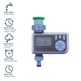 Smart Electronic Automatic LCD Display Water Timer Digital Irrigation Controller Waterproof Cover Garden Watering Pump