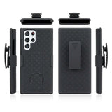 2in1 Waist Belt Clip Armor Case for Samsung Galaxy S24 S25 Ultra S23 S22 S21 S24 S25 Plus Heavy Duty Cover Running Phone Case