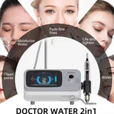 High Pressure Water Injection Gun 2-in-1 Jet Peel Oxygen Facial Cleaning Machine Skin Rejuvenation Tool