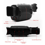 Outdoor Night Vision Monocular Device 5X Digital Zoom 500~1000M Full Dark Viewing Distance 10 Languages Photo Video Playback