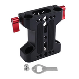 Multifunction Camera Base Plate With 15Mm Rod Rail Clamp For Dslr Camera Shoulder Rig Support Accessories