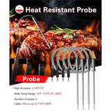 Kitchen Thermometer Bluetooth Wireless Digital Meat Food Thermometer With 4 Probes For BBQ Smoker Oven Grill Cooking