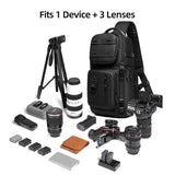 Camera bag shoulder photography bag professional digital storage bag outdoor portable crossbody SLR camera backpack