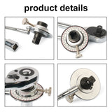 1/2inch 12.5mm Drive Torque Angle Gauge 360° Adjustable Torsiometer Meter Professional Measure Tool Wrench Accessories