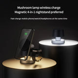 For IPhone 16 Pro Max 4 in 1 Wireless Charging Station Cube with Night-Lamp Magnetic Charger for Apple IWatch Ultra, Airpods