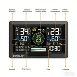 New WiFi Weather Station Wireless Indoor Outdoor, Thermometer with Rain Gauge and Wind Speed/Direction Weather Forecast UV