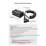 D-TAP To NP-F550/970 Monitor Wireless Image Transmission Virtual Battery Monitor LED Light External V-Port Power Supply