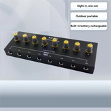 8-Channel Portable And Rechargeable Audio Mixer For Outdoor Music Events, Suitable For Instruments And Microphones