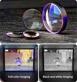 Ponbos Outdoor Infrared Night Vision Monoculars Camera Birdwatching Glass 4K HD Professional Tactical Telescope for Hunting