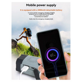Multi-Function Solar Emergency Radio With AM/FM/WB Bands Large Flashlight Hand-Crank Generator Portable Phone Charger SOS Alarm