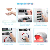 New 7 Color Round FoldableLED Photon Light Therapy Facial Device Skin Rejuvenation Acne Remover Anti Wrinkle Beauty Equipment