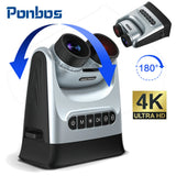 Ponbos DT89 4K UHD Rotatable Binocular Telescope 48MP Camera Digital Infrared Night Vision Binoculars for Hunting with Compass