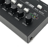 B02B-MX600 Ultra Low-Noise 6-Channel Line Mixer Stereo/Single Track Switch Microphone Preamplifier