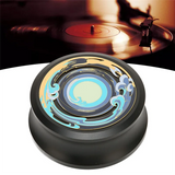 LP Record Weight Stabilizer Record Clamp Turntable Disc Stabilizer For Vinyl Record Player Turntables Phonograph, Durable Black