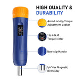 Professional Preset Torque Screwdriver 1-6 Nm 1/4'' Drive Precision Adjustable Torque Wrench Tools Set for Bike Repairing