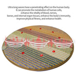 PEMF Magnetic Therapy Mat with 7 Chakra Healing Crystals - Far Infrared Round Mat for Headache Relief, Energy Balance & Stress