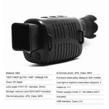 Outdoor Night Vision Monocular Device 5X Digital Zoom 500~1000M Full Dark Viewing Distance 10 Languages Photo Video Playback