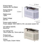 Mini Home Dormitory Office Camping 110V-220V Portable Small Ice Maker 12V Car Cube Ice Automatic Ice Making Box Ice Machine