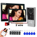 Password 4in1 Unlock HD Wifi Doorbell Video Intercom System For Home Doorphone Tuya Smart 1080P Touch Monitor Security Protect