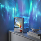 Aurora Projector Lamp White Noise Whale Night Light LED Nightlight Ambient Lighting for Bedroom Birthday Gift