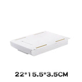 Self Stick Pencil Tray Under Desk Drawer Storage Box Hidden Stationery Organizer Stand For Pens Office Home Storage Organizer