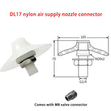 Auxiliary Air Plate Silo Feeder Air Plate Vibrator DL Stainless Steel Aluminum Fluidizer Food Silicone Pad M8 Cnnector
