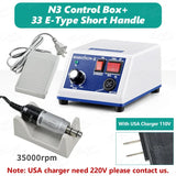 G 35000 RPM Polishing Machine E-Type Micromotor H37L1/204 Handle for Denture Polish Equipment Lab Handle Grinder Manicure Tool