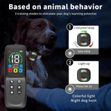 Dog Training Collar with Remote Color Screen,Dog Shock Collar with Vibration,2700FT Electric Shock,Beep and Dog LEB Light Mode