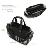 New Ergonomic Handle Large Capacity Shoulder Bag Convenient Hook Design Travel Ready Caregivers Bag Baby Stroller Hook Bag