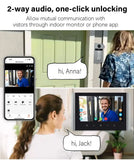 1080P Tuya Smart Video Doorphone for Multi-Apartment Metal Doorbell Video Intercom System 7inch Monitor with RFID Card Unlock