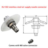 Auxiliary Air Plate Silo Feeder Air Plate Vibrator DL Stainless Steel Aluminum Fluidizer Food Silicone Pad M8 Cnnector