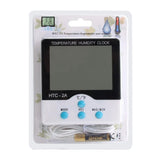 HTC-2A Thermo-Hygrometer -50°C~70°C with Probe Alarm Clock Refrigerator Indoor Outdoor Thermometer Hygrometer Sensor Meter