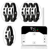 Wireless Electric Fence for Dogs 2-in-1 Remote Training Collar, Pet Containment System Adjustable Vibration  Shock