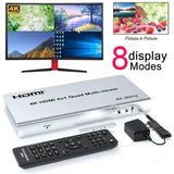4K 60Hz HDMI 4x1 Quad Multi Viewer 2 4 in 1 Out HDMI Multiviewer Multi Mode Switch 90° 180° 270° Rotate PIP Picture in Picture