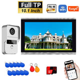 New 4-Wire TUYA Smart Video intercom doorbell Wired 1080P Waterproof Camera 5G WIFI 7/10inch IPS Touch Screen Support IP CCTV