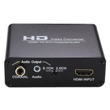 HDMI Male to DVI Female Video Box Adapter Converter HDMI DVI Video adaptor With 3.5mm Coaxial for PS3 XBOX360 Blu-ray DVD HDTV