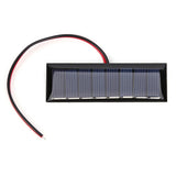 4V 0.2W Epoxy Solar Panel 8 Solar Cells 2 Wires 75x25mm for DIY Solar Projects