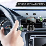Robot Shaped Car Aromatherapy Diffuser Auto Aromatherapy Ornament Vent Clip With Ocean Fragrance Long-Lasting
