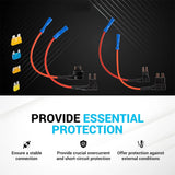 4-Type 12V Add-a-Circuit Adapter & Fuse Kit (16Pack), Fuse Tap and Holder-Compatible with Mini,Micro 2,Low-Profile Mini,Standard