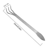 Bonsai Rake Root Rake Stainless Steel Root Rake 3-Prong Loosen Soil Bonsai Tree Tools with Ergonomic Handle Stainless Steel Rake