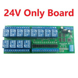 12 Channel DC12/24V NPN Digital Input Output UART RS485 Relay Module Modbus RTU DIN35 Rail Box Board for Machine Control PLC PTZ