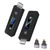 165FT/60M Wireless HDMI-compatible Transmitter and Receiver LED Display 1080P HD Extender Kit for PC Monitor Projector TV Box