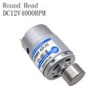 RF-385 Miniature DC Vibration Motor 12V/24V 4000RPM/8000RPM Forward and Reversal Motor with Round/Sector Head Speed Adjustable