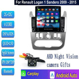 2din Android Auto Car radio multimedia player for Tesla screen For Renault Logan1/Sandero 2009-2015 Lada Largus Dacia Duster Gps