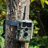 SunGusOutdoors 64MP WIFI Wildlife Game Trail Camera Photo Traps with 940nm No Glow LEDs App Settings For Garden Security Hunting
