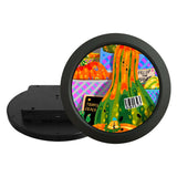 Round LCD 3.4inch 4inch Circular LCD Monitor With Black Silver aluminum alloy case