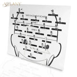 Hair Extension Hanger & Tape-In Placement Board – Acrylic Dye Plate & Display Stand for Tape-In Extensions