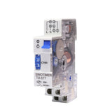 TM-ST7 AC220V 7 Minutes Mechanical Timer 18MM Single Module Din Rail Staircase Time Switch Timer 16A Instrument Timer Switch New