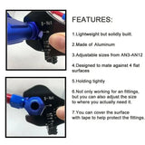 Vise Jaw Insert Aluminum Adjustable Wrench Spanner For Fuel Hose Fitting Automotive Installation Tool Kit