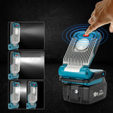9W Worklight For Makita 18V BL1815 Cordless Tools Li-ion Battery Working Lamp Portable LED Light For Makita 14.4V Battery BL1415